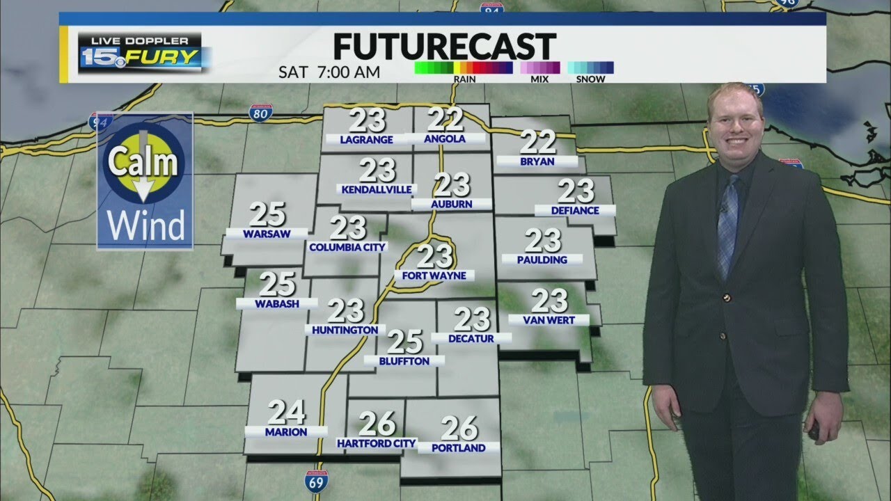 Quiet Saturday before wintry weather Sunday - YouTube