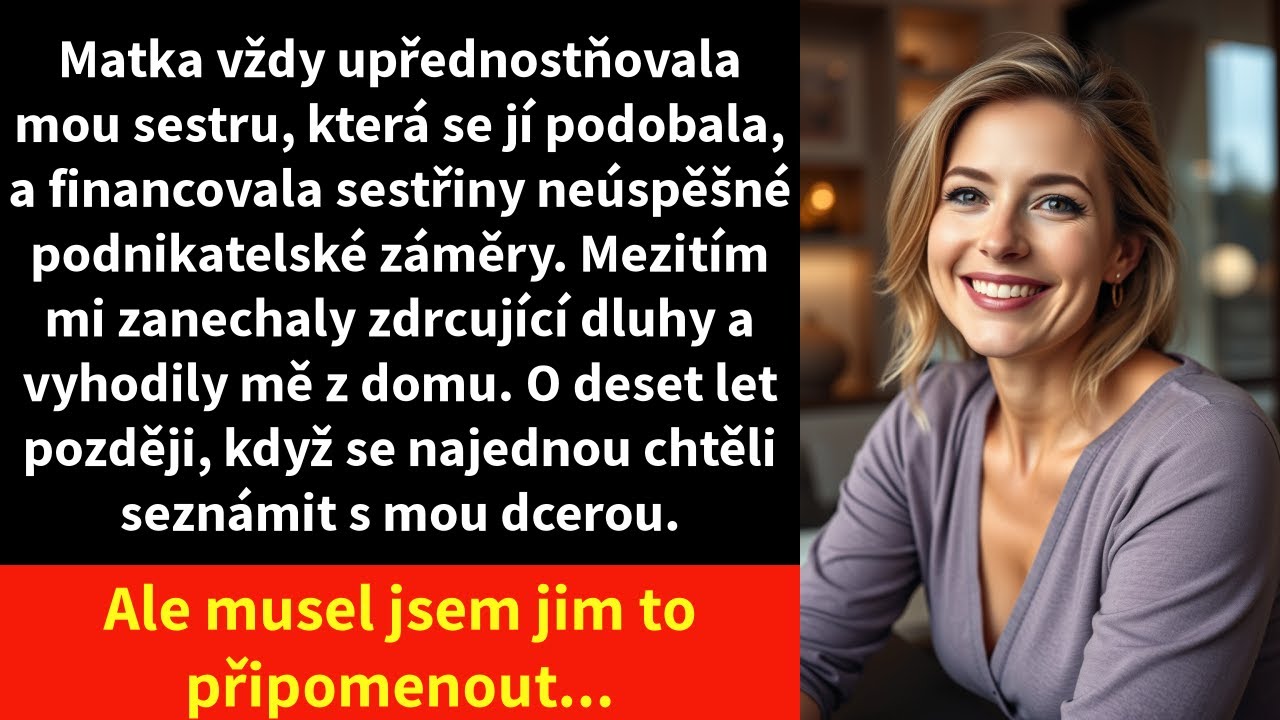 Týden jsem se chystala na setkání s rodiči, které jsem neviděla skoro osm let. Celé dětství jsem stála ve stínu své sestry Vanessy — ona byla zlaté dítě, já jen ta chytrá, které na vysvědčení...