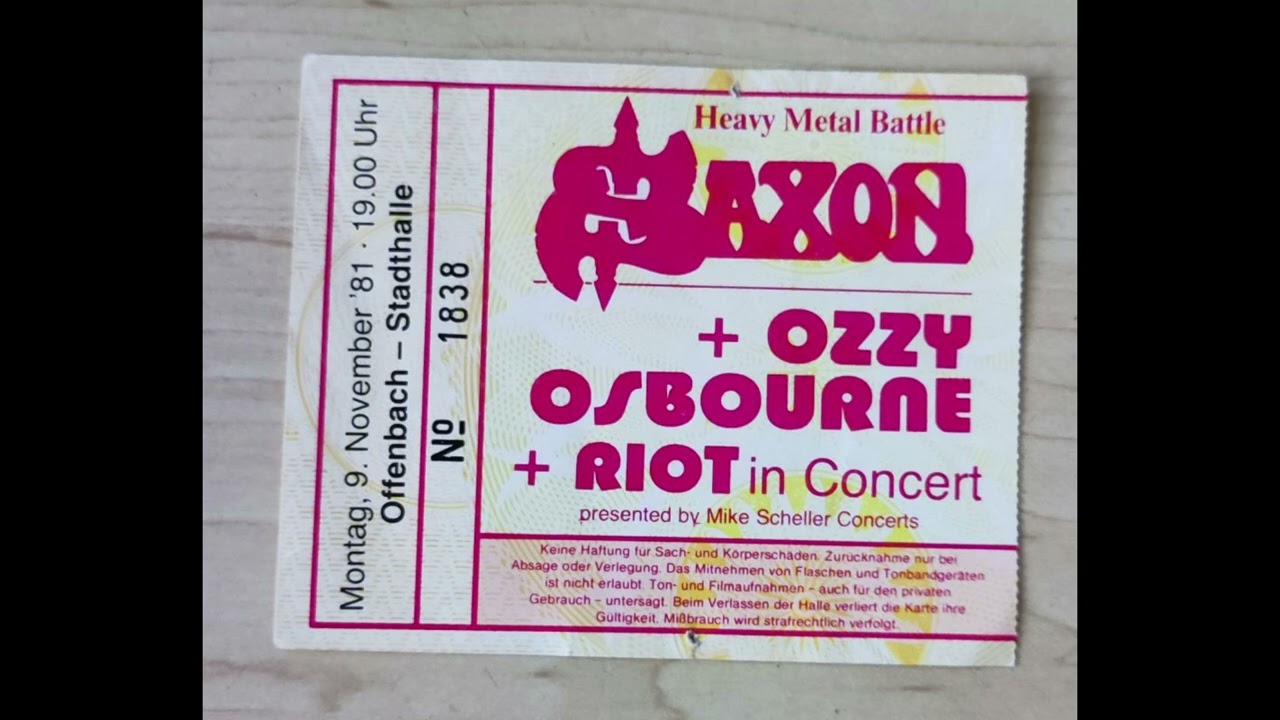 OZZY OSBOURNE 1981 11 09 Offenbach - YouTube