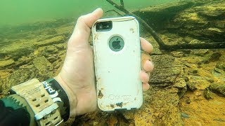 I Found an iPhone Underwater While Searching for Lost Valuables! (Underwater Finds)