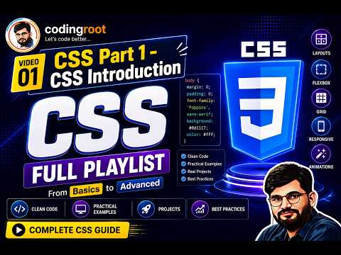 Complete CSS Tutorials for Beginners | Part 1: Introduction to CSS3 | #css #codingroot Coding Root