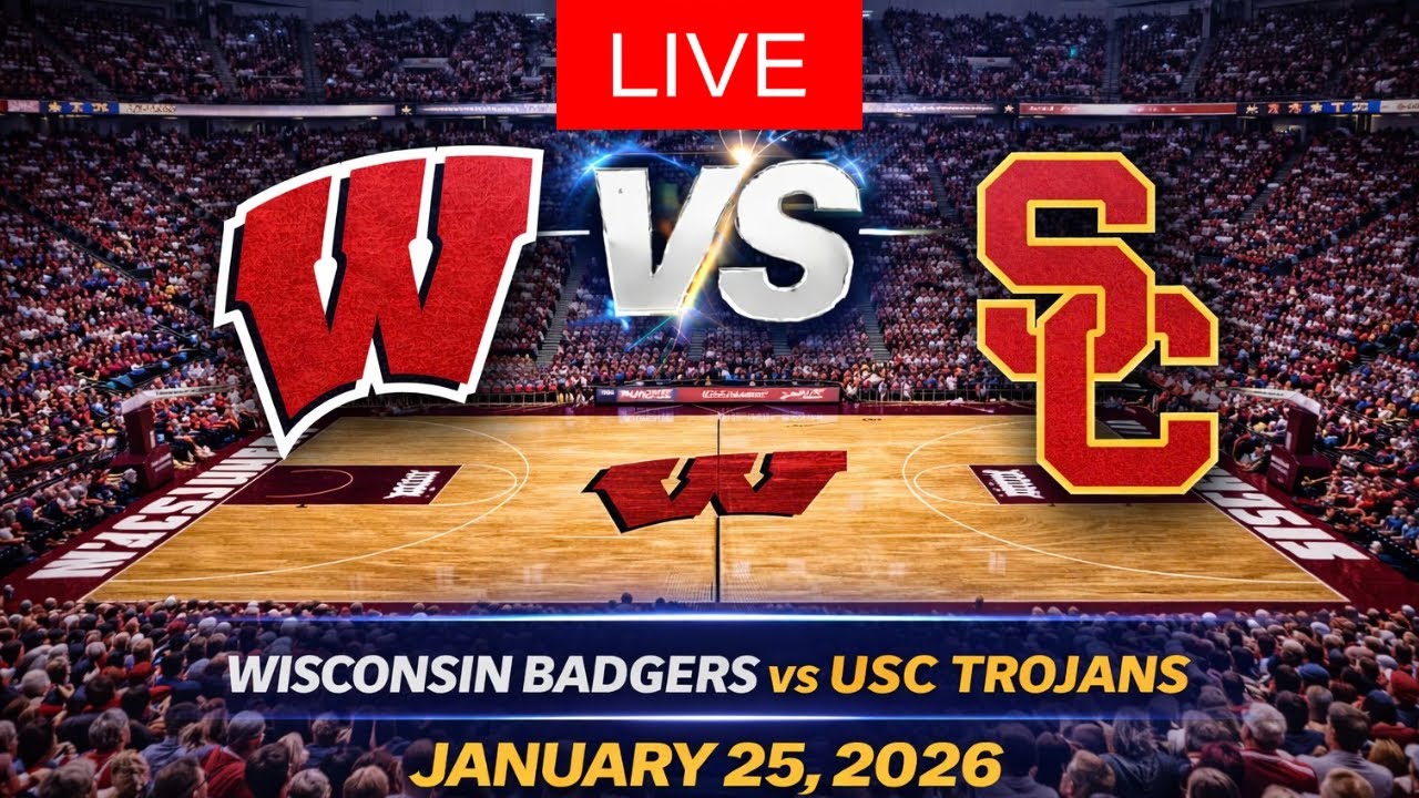 NCAA LIVE! | Wisconsin Badgers vs USC Trojans | January 25, 2026 NCAA BASKETBALL