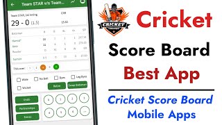 Cricket Score Board App ! Mobile me cricket match ki scoring kaise kare screenshot 4