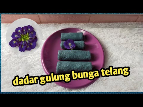 Resep Dadar Gulung Bunga Telang