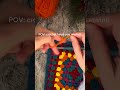 Crochet to unwind.😌 #crochet #learntocrochet #grannysquare