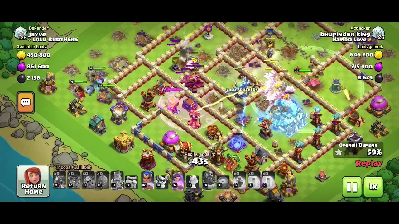 ELECTRO DRAGON ARMY TH 17 ATTACK !!