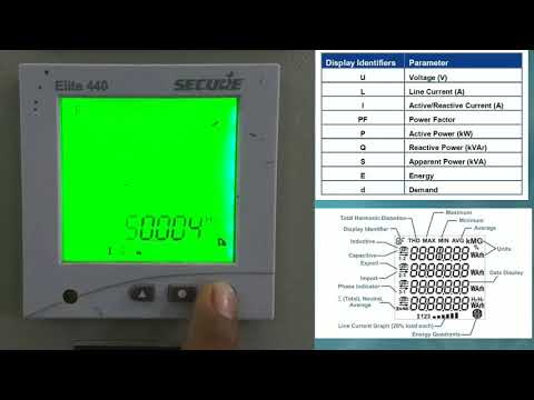Settings & programming of Secure make, Elite 440 meter multifunction meter.