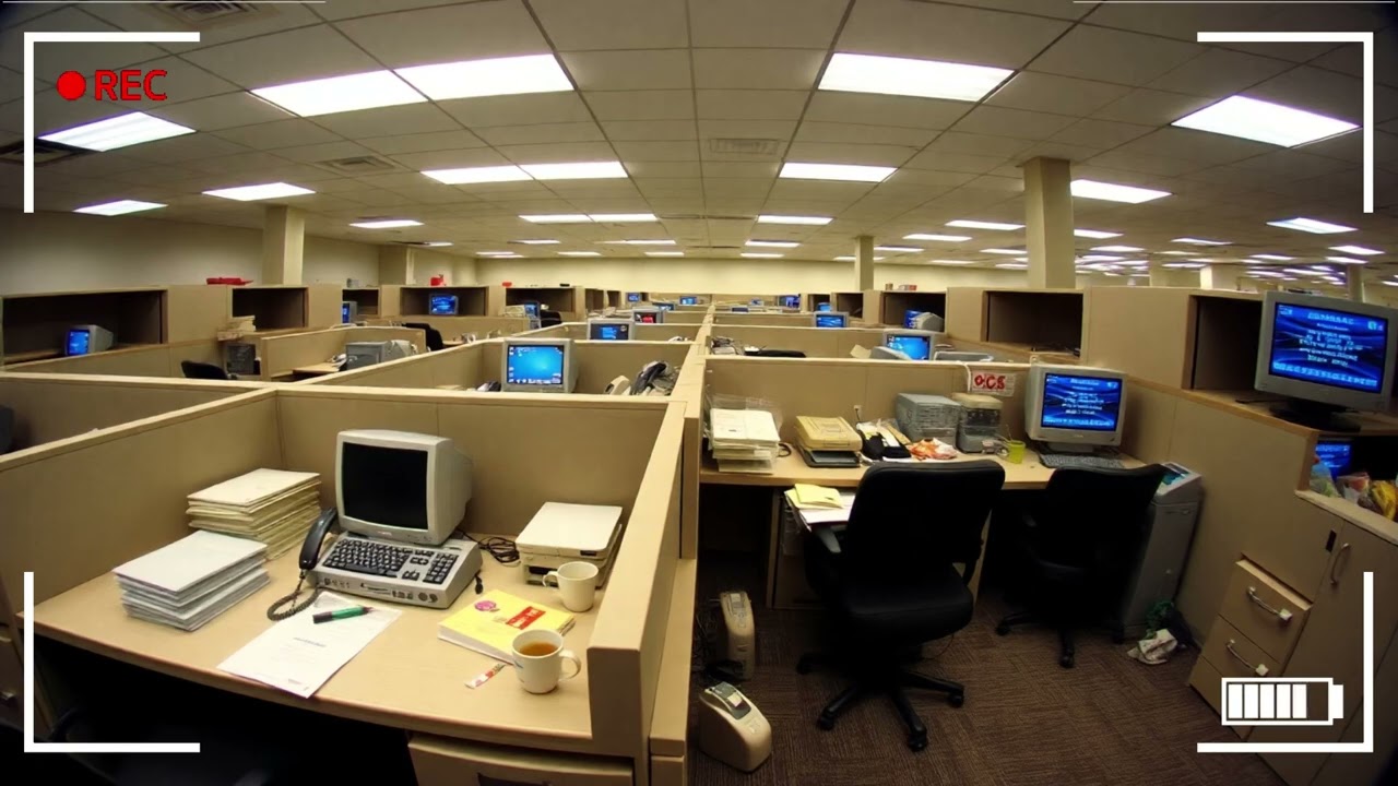 Quiet Noon in a Retro Office 🕰️ | Cozy Lo-fi Background