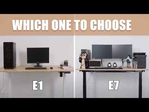 E1 or E7? Pick the right FlexiSpot standing desk for you - YouTube