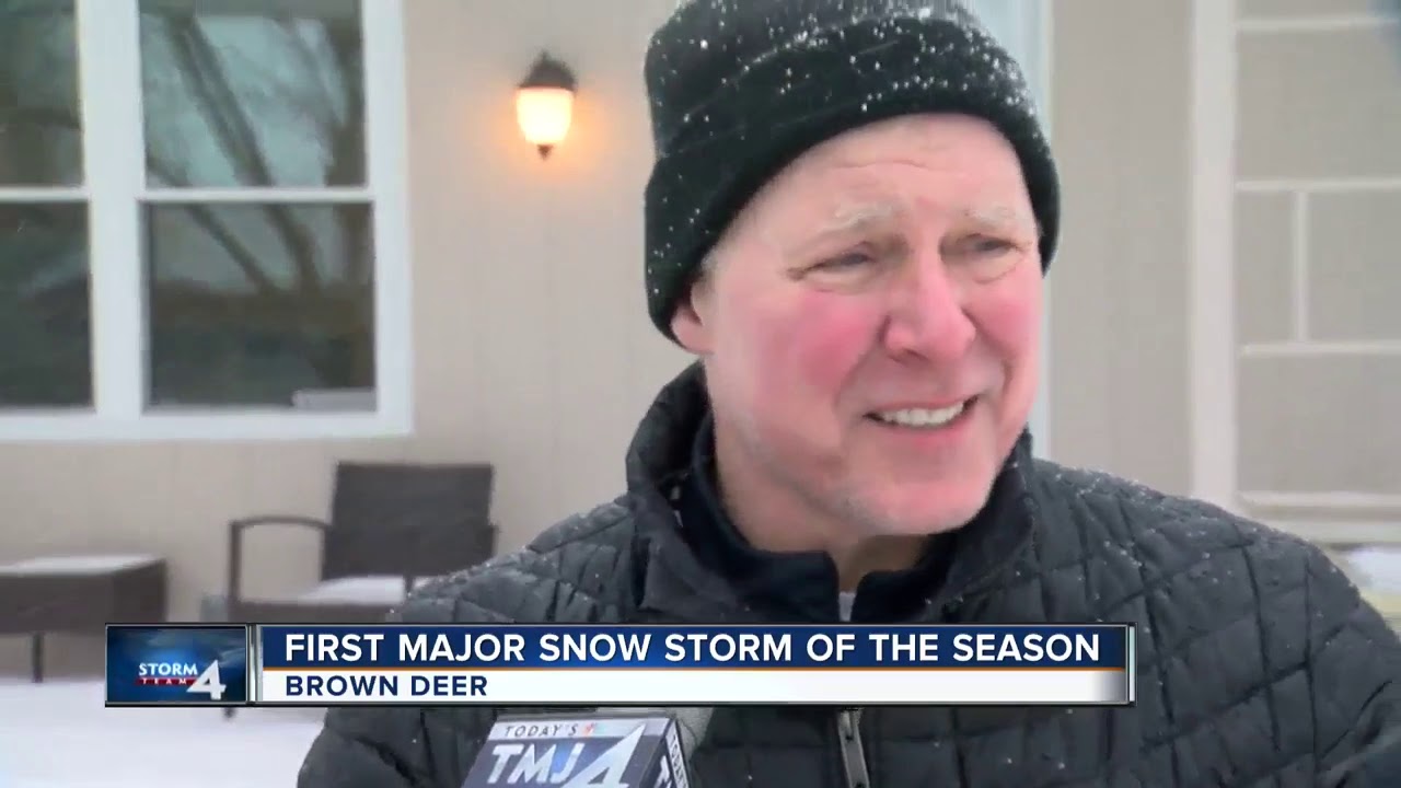 Brown Deer residents are dealing with the first major snow storm of the year