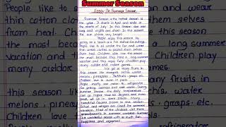 Summer season essay in hindi ll Essay On Summer Season in english ll Summer Season essay in English