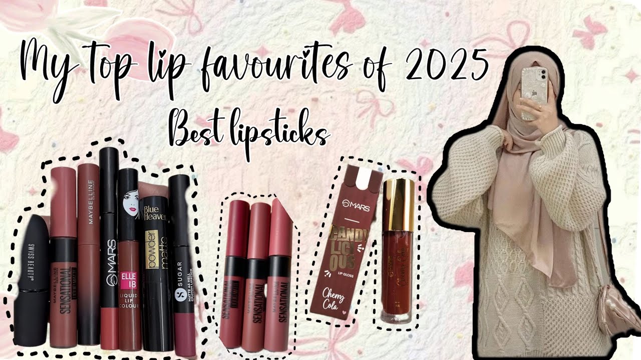 Мои любимые оттенки помады в 2025 году | Малаялам | Лучшие оттенки помады по доступной цене |