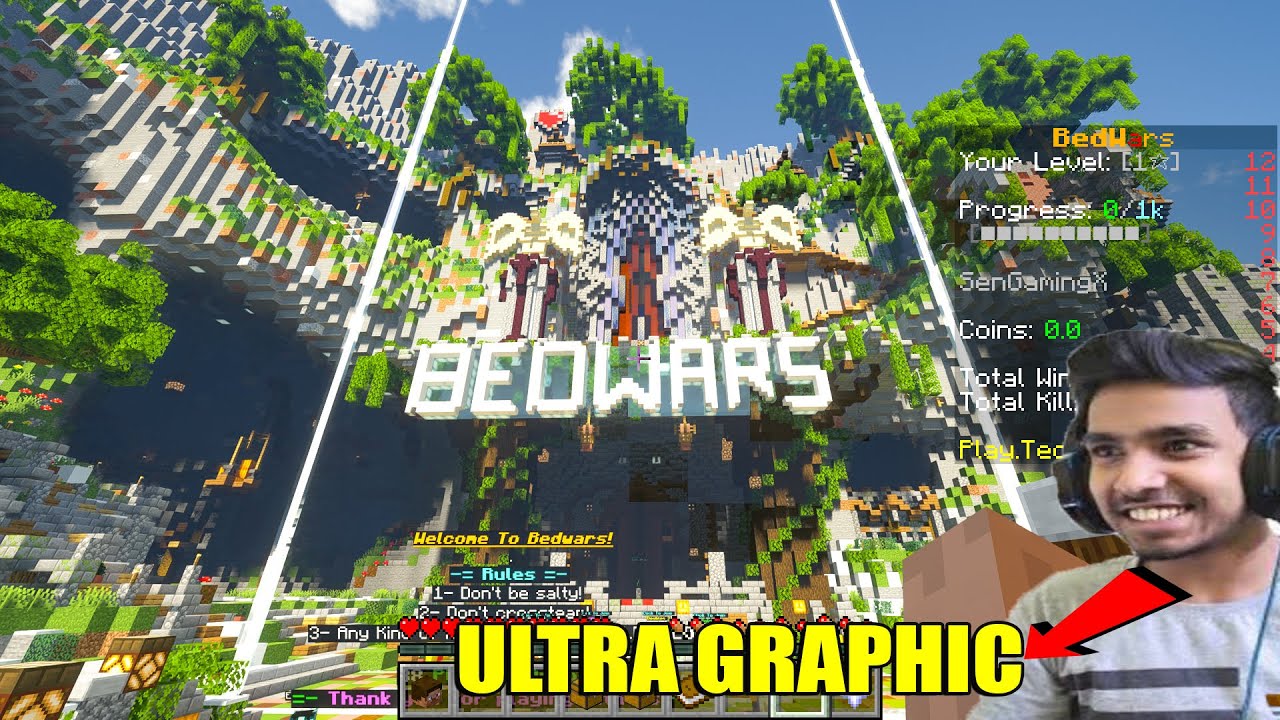 Playing on Techno Gamerz Minecraft Server with Ultra Realistic Graphic ...
