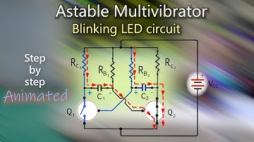 Astable Multivibrator circuit explained in detail | Using BJT