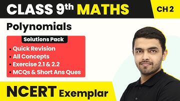 Class 9 Maths Unit 2 Ex 2.1 &2.2 NCERT Exemplar - Quick Revision/All Concepts/All Questions Solved