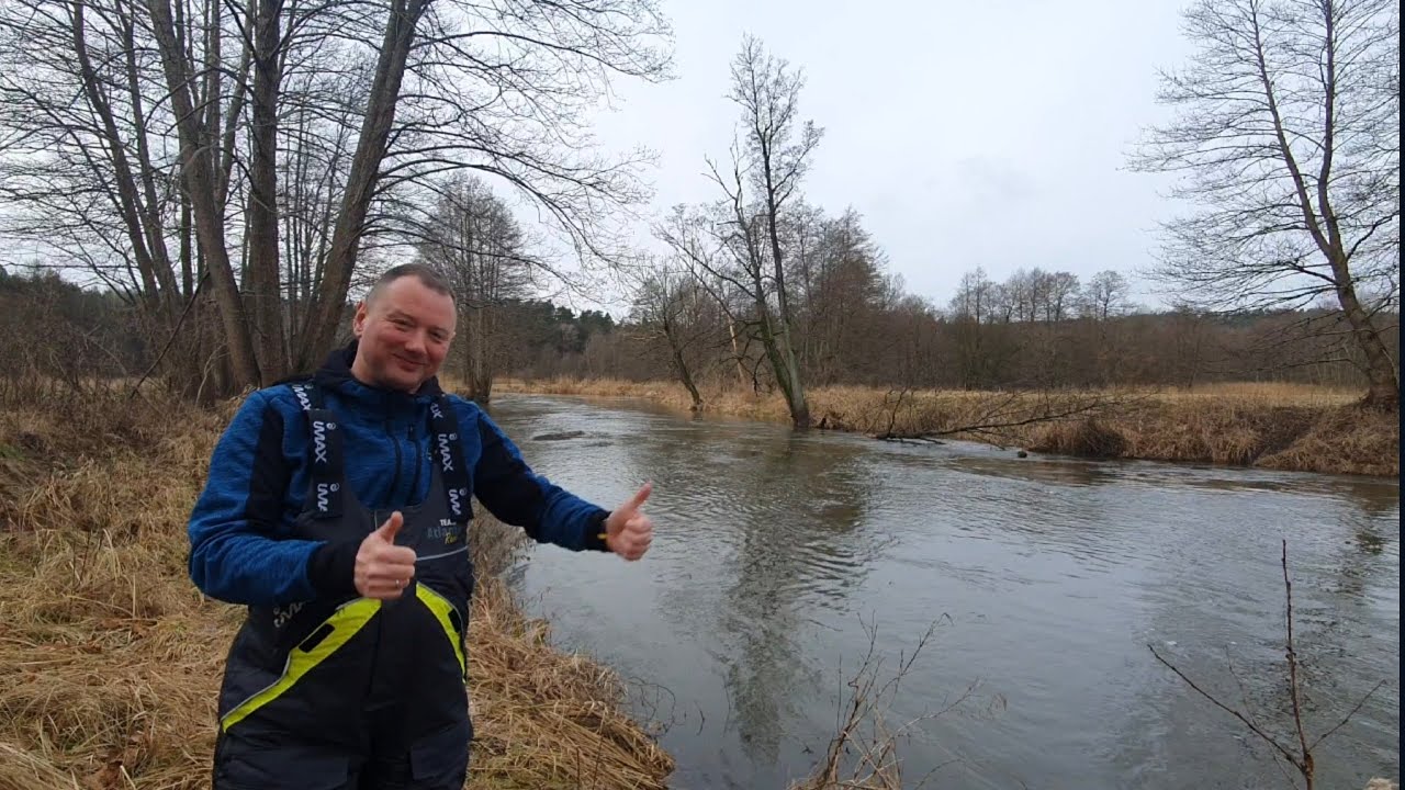 #6 Rzeka Drwęca Wędkowanie w Lutym Bolonka i Feeder - YouTube