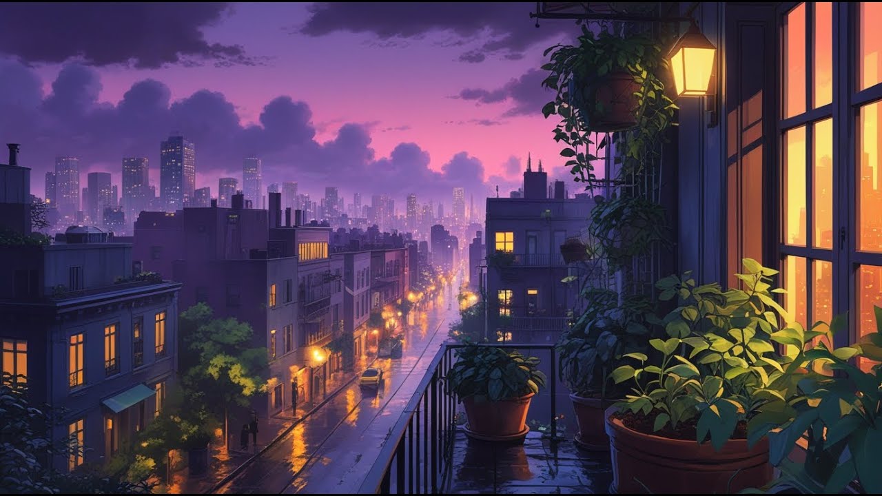 Lo-Fi Night Mood 🌧️ Chill Beats with Rain Sounds for Sleep, Study, or Serenity