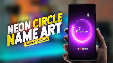 How to Make Neon Circle Name draw status video _ status video kaise banaye | Hamza Editor