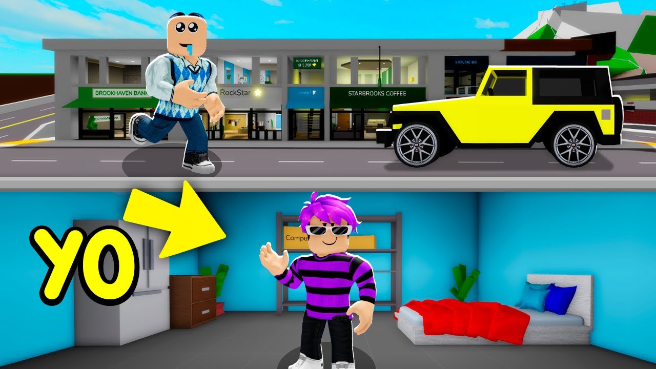 CONSTRUÍ UN BÚNKER para VIVIR EN BROOKHAVEN RP