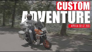 Review Modifikasi APRILIA SR GT 200 Adventure THE TOURER