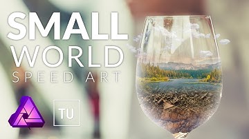 Affinity photo speedart : Small world design by Tutsup®