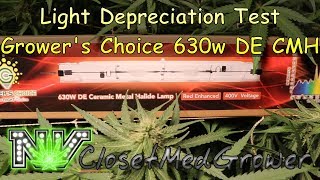 Light Depreciation Test on a Grower's Choice 630w DE CMH
