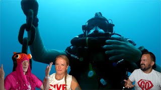 Divers React to challenging rebreather dive with super rare Oarfish