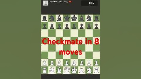 Checkmate in 8 Moves with French Defence !! #chess #chesspuzzle #chessproblems #chesscom #checkmate