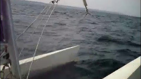 EXTREME SAILING WITH A DART 18 CATAMARAN IN GREECE IN THERMAIKOS GULF