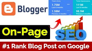 Blogger On Page Seo 2022 - On Page SEO in Hindi - Learn How to Rank a Blog Post