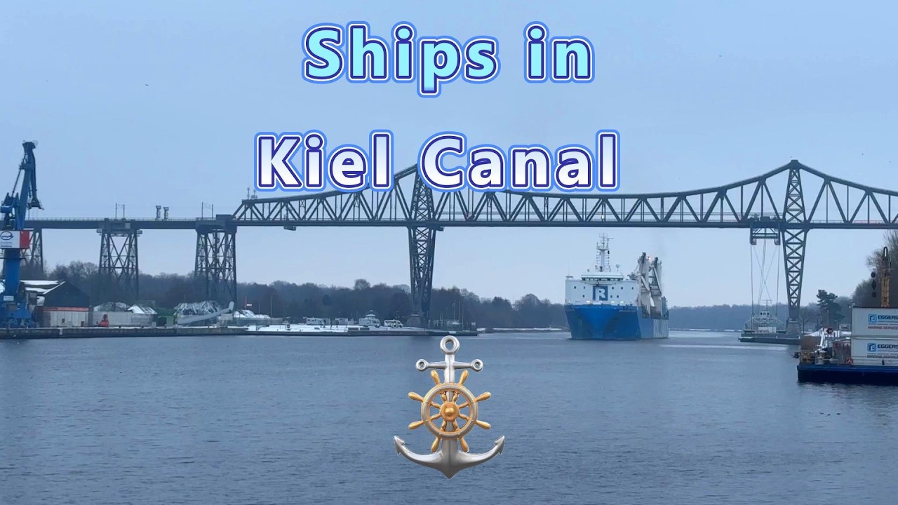 Ships in Kiel Canal , Osterrönfekd