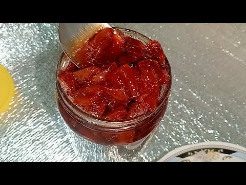 مربى البلح الأصفر السمانى بدون إضافة لون ولا جيلاتين وبدون ريم فى التسويه لون وقوام وطعم حكاية