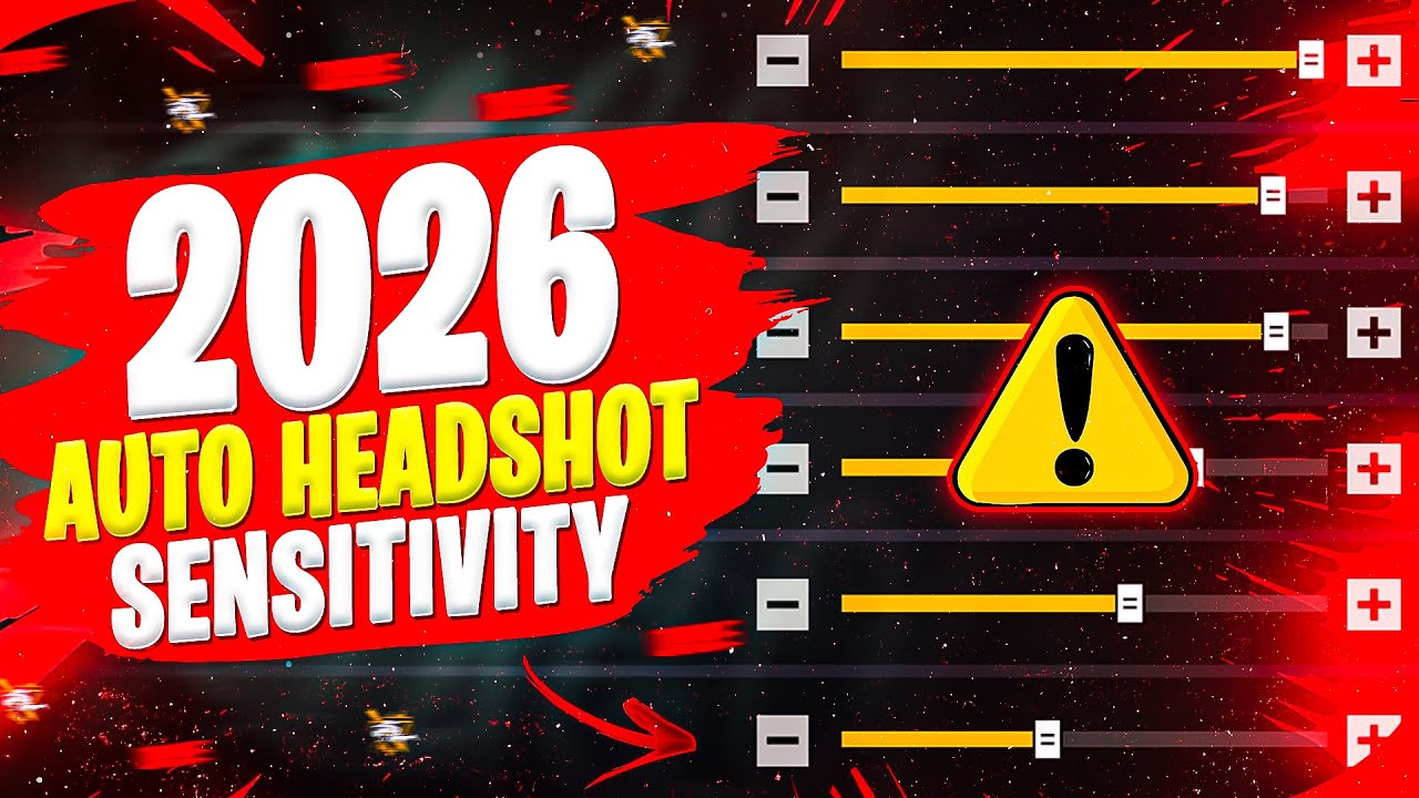Free Fire MAX Auto Headshot Sensitivity Settings 2026 👽 — No DPI! All Devices Working