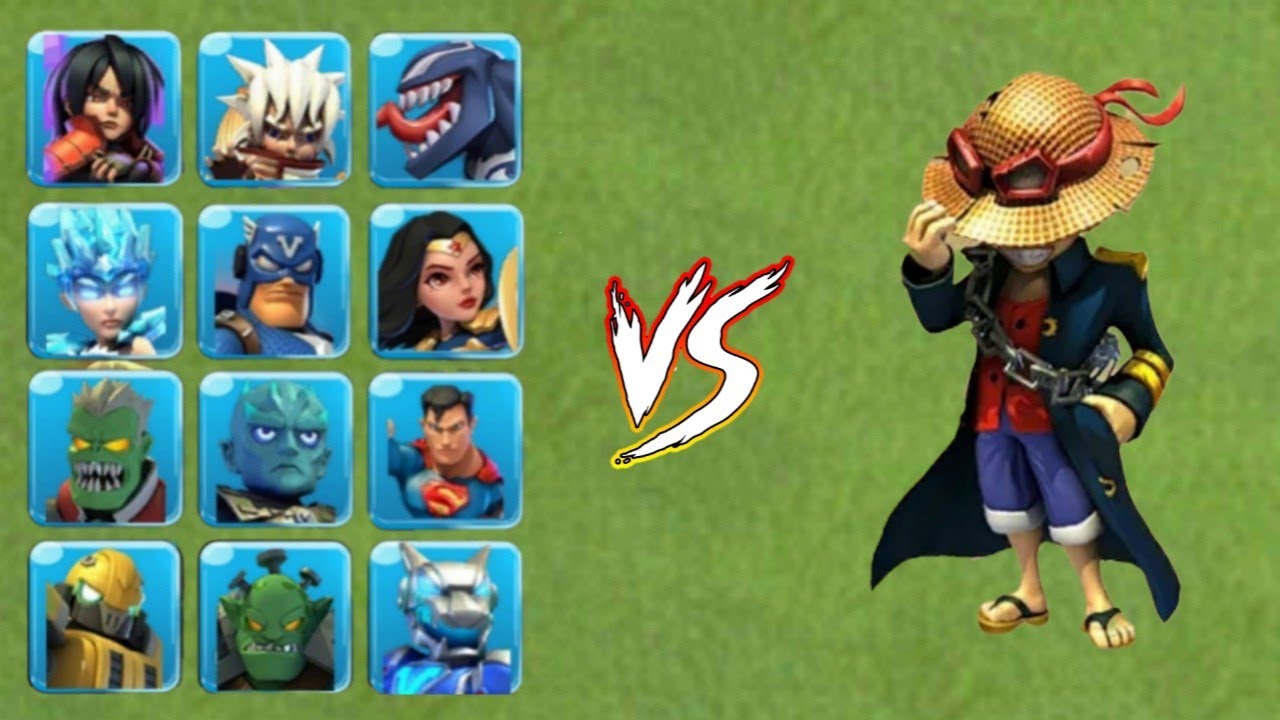 LUFFY VS OTHER HERO | CLASH OF ZOMBIES