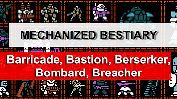 Mechanized Bestiary, a Lancer NPC Guide: NPC Classes (Barricade,Bastion,Berserker,Bombard,Breacher)
