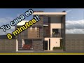 Como diseñar tu casa - Increíble vivienda de 10x10metros - Tu casa en 6 minutos