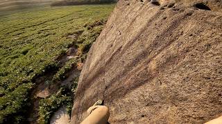 POV Trad climbing - Wuthering E2 5b Onsight - Stanage Plantation