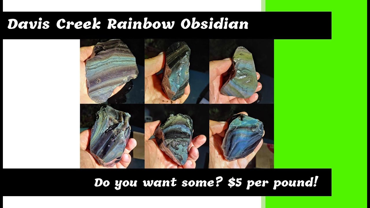 Davis Creek Rainbow Obsidian