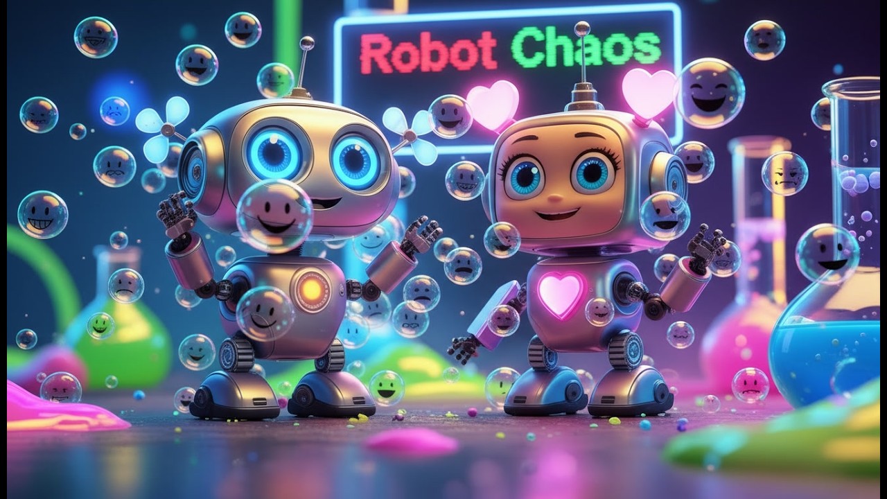 🫧Professor Koko: Bubble Storm /Robot Chaos. 🫧/Fun Science for Kids.