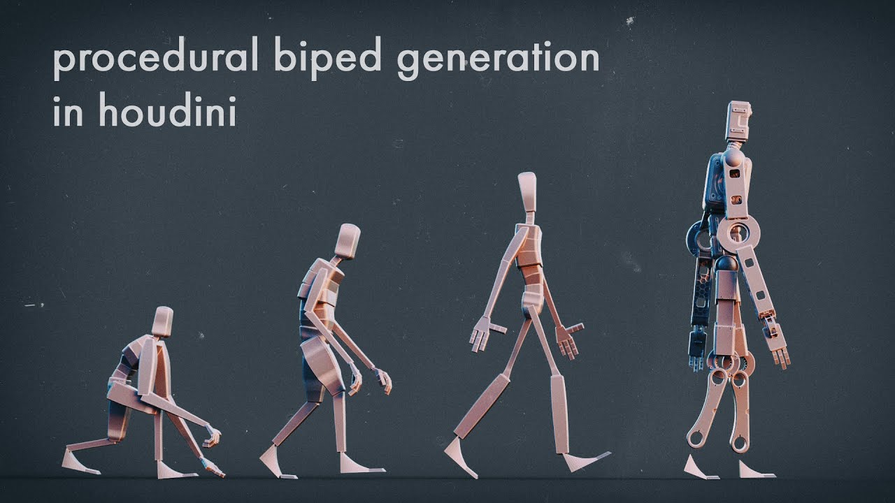 Procedural Biped Generation in Houdini - PROMO