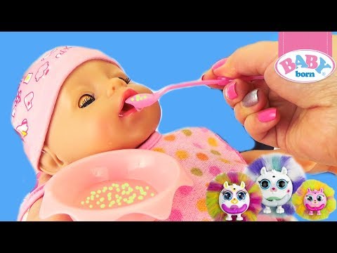 БЕБИ БОН Кормим и играем как МАМА Кукла пупсик BABY BORN Обзор игрушки для девочек Toy Dolls
