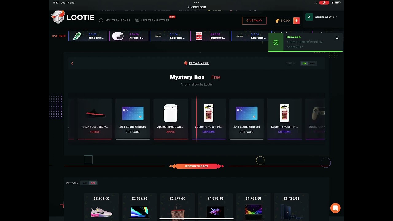 New code lootie 2024 ( pbant2017 )