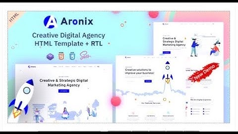 Aronix - Creative Digital Agency HTML Template | Themeforest Templates