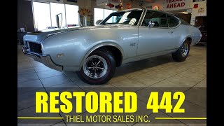 FULLY RESTORED 1969 Olds Cutlass 442 Big-Block 455 V8 AC For Sale @ WWW.THIELMOTORS.COM