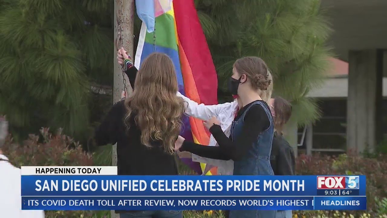 San Diego Unified Kicks Off Pride Month - YouTube