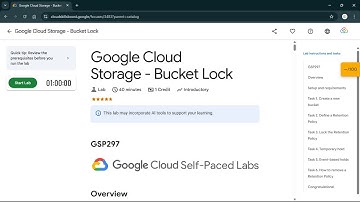Google Cloud Storage - Bucket Lock | #qwiklabs | #GSP297 #CLI