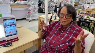 How to thread a viking designer ruby 90 sewing machine / embroidery
