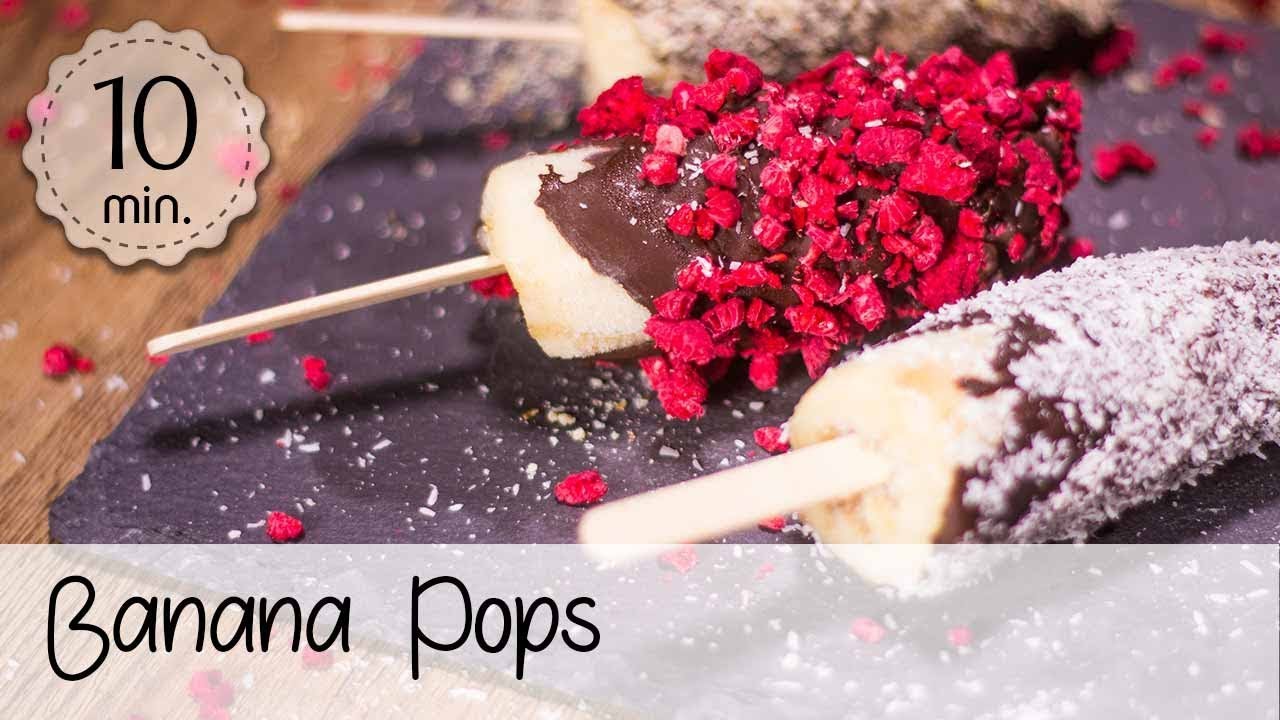 Banana Pops Rezept - Eis am Stiel Banane - Veganes Eis Rezept ...