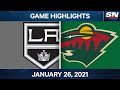 NHL Game Highlights | Kings vs. Wild - Jan. 26, 2021