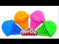 Play-Doh Ice Cream Cones with Surprise Toys (SpongeBob, Disney Minnie Mouse, Hello Kitty & .)